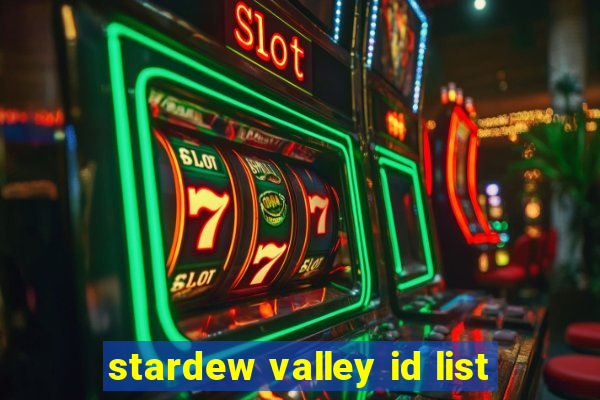 stardew valley id list